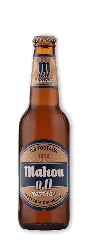 2 Cervezas Mahou Tostada 0,0 Botella – Barra Zero
